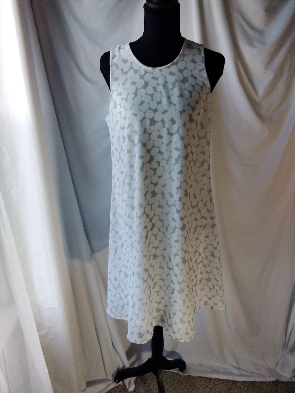 Calvin Klein White Satin Dress